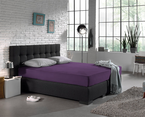 Single Jersey lakana - 160x180 - Violetti