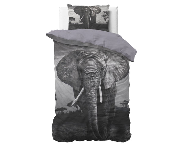 Elephant Mansion 140 x 220 - Antrasiitti pussilakanasetti
