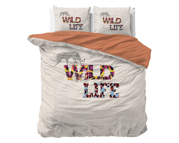Wild Life 200 x 220 - Valkoinen pussilakanasetti