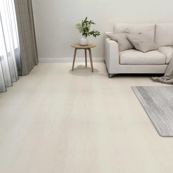 Itsekiinnittyvä lattialankku 55 kpl PVC 5,11 m² beige