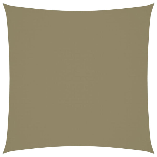 Aurinkopurje Oxford-kangas neliönmuotoinen 3x3 m beige