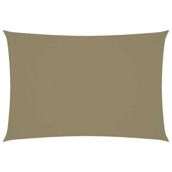 Aurinkopurje Oxford-kangas suorakaide 3x5 m beige