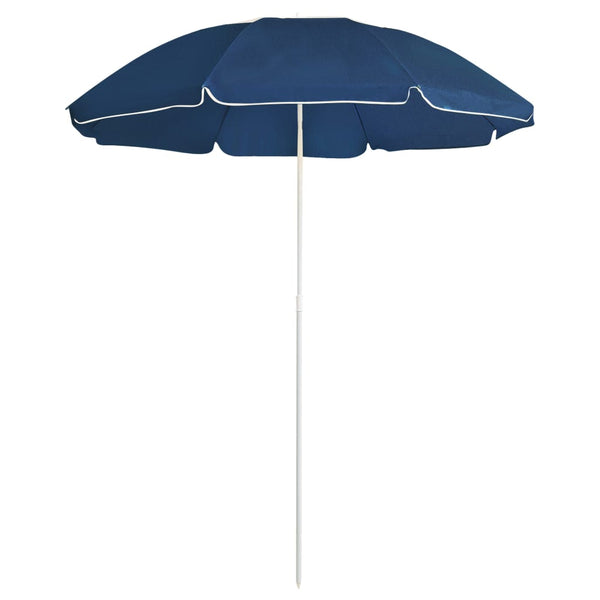 Aurinkovarjo terästanko sininen 180 cm