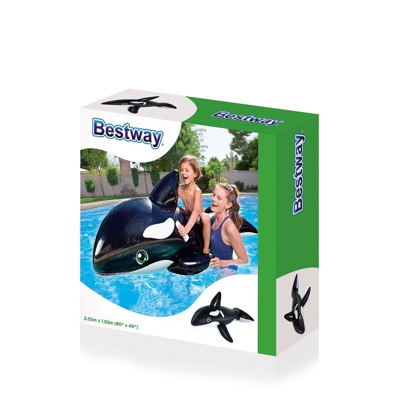 Bestway 41009 80" X 40"/2.03M X 1.02M Jumbo Whale Rider: Merenjättiläinen Uintilelu