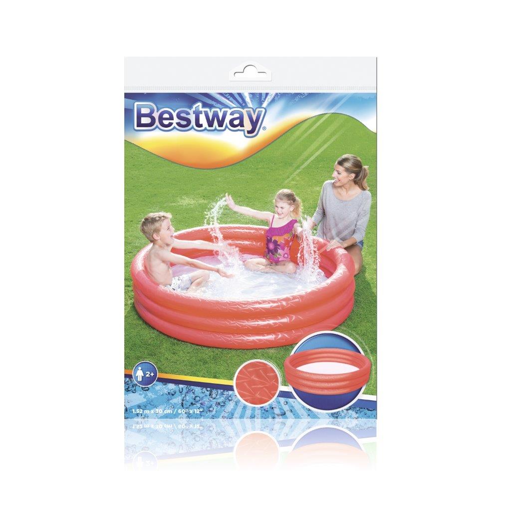 Bestway 51026 Punainen Ilmapatja 1.52m x 30cm