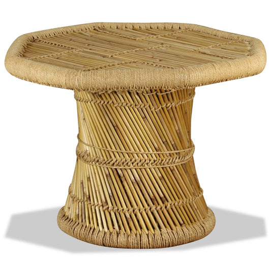 Sohvapöytä bambu kahdeksankulmio 60x60x45 cm