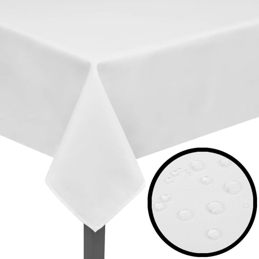 5 Pöytäliinaa Valkoinen 130 x 130 cm