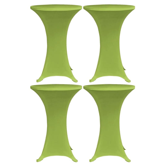 Venyvä pöydänsuoja 4 kpl 60 cm vihreä