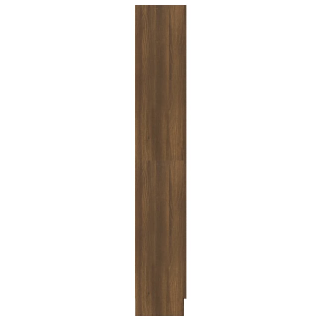 Kirjakaappi ruskea tammi 82,5x30,5x185,5 cm tekninen puu