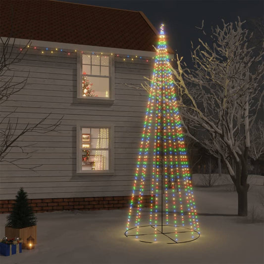 Kartio joulukuusi 732 värikästä LED-valoa 160x500 cm