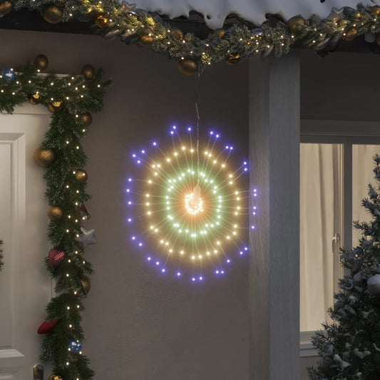Starburst jouluvalot 140 LED-valoa 4 kpl monivärinen 17 cm