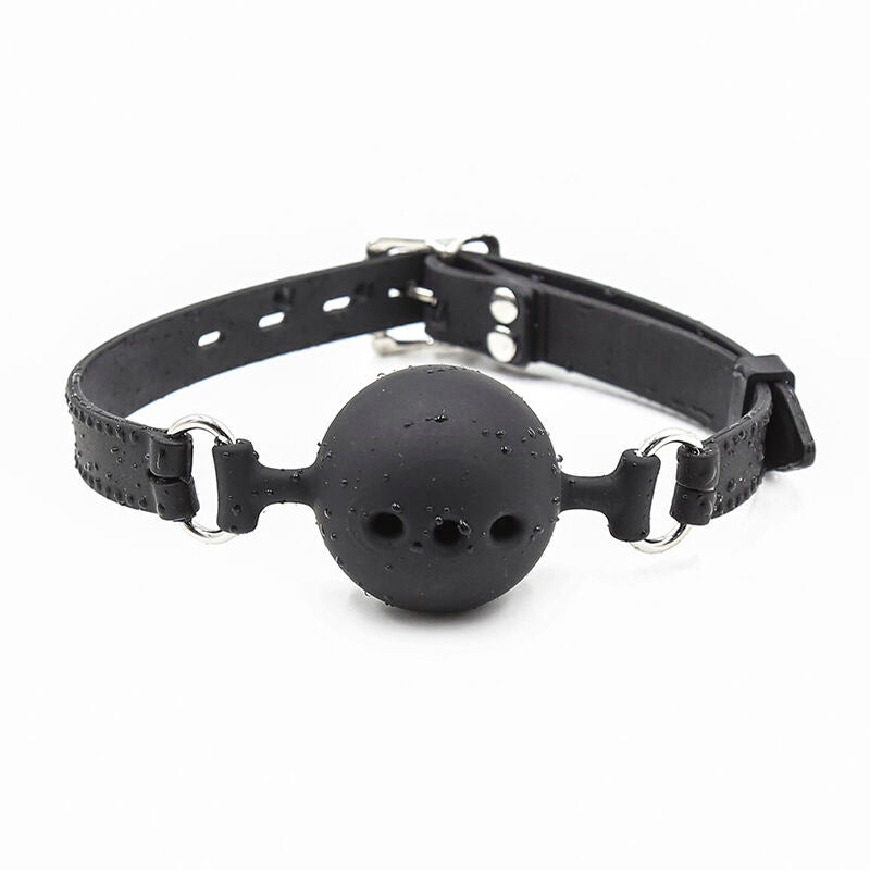 OHMAMA FETISH BREATHABLE SILICONE BALL GAG SIZE M