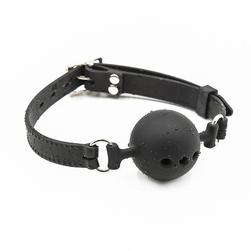 OHMAMA FETISH BREATHABLE SILICONE BALL GAG SIZE M