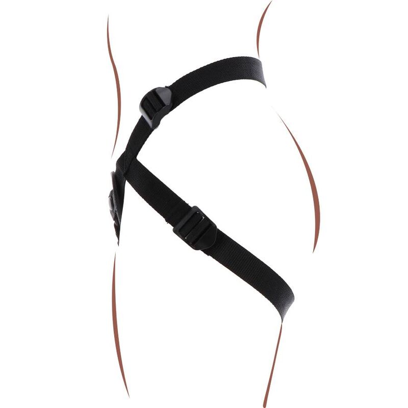 GET REAL - STRAP-ON PLEASURE HARNESS BLACK