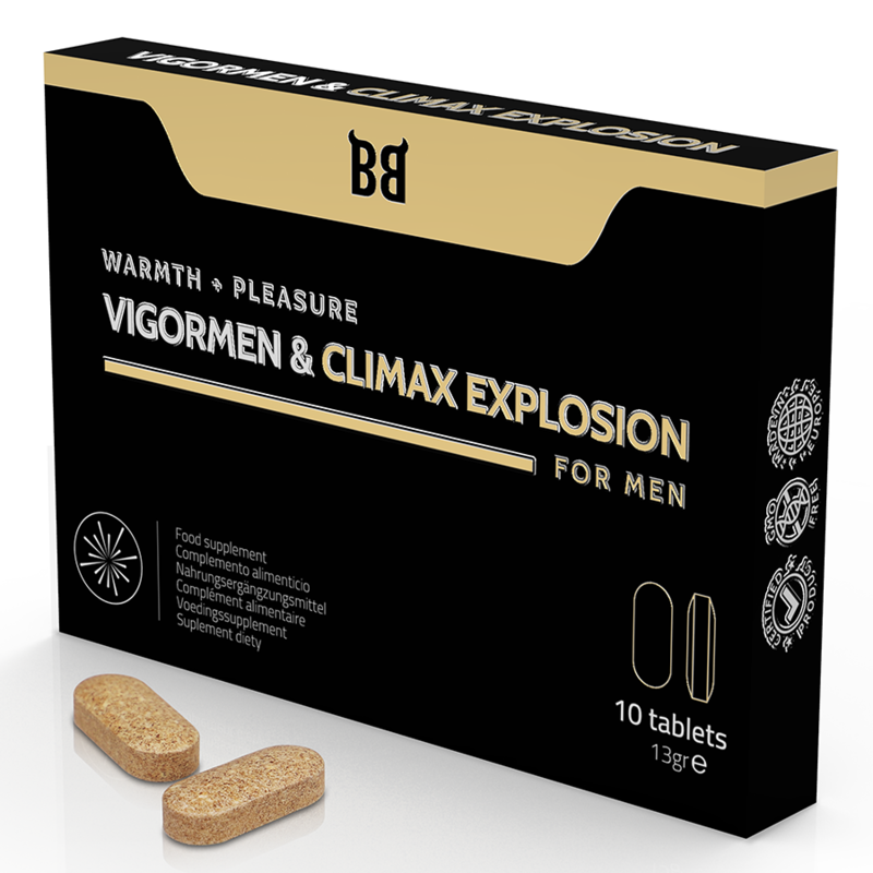 BLACKBULL BY SPARTAN - VIGORMEN & CLIMAX EXPLOSION GREATER PLEASURE FOR MEN 10 C PSULAS
