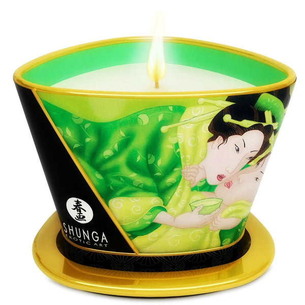 MINI CARESS BY CANDLELIGHT MASSAGE CANDLE EXOTIC GREEN TEA 170 ML