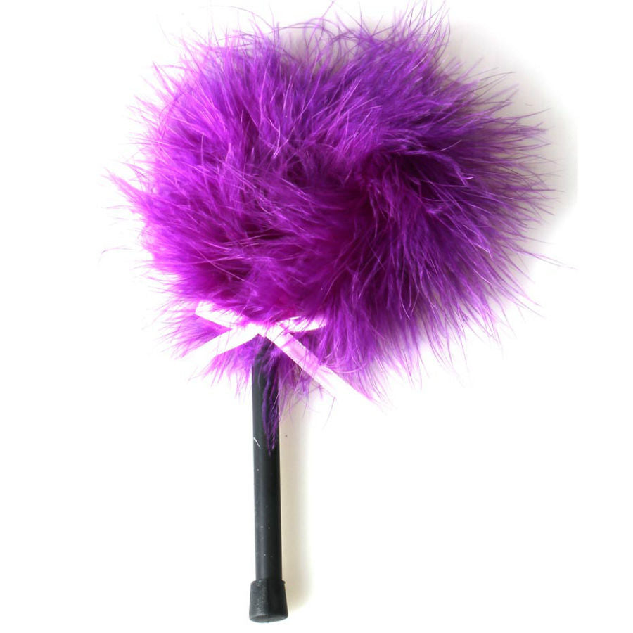 SECRETPLAY PINK PURPLE MARABOU DUSTER