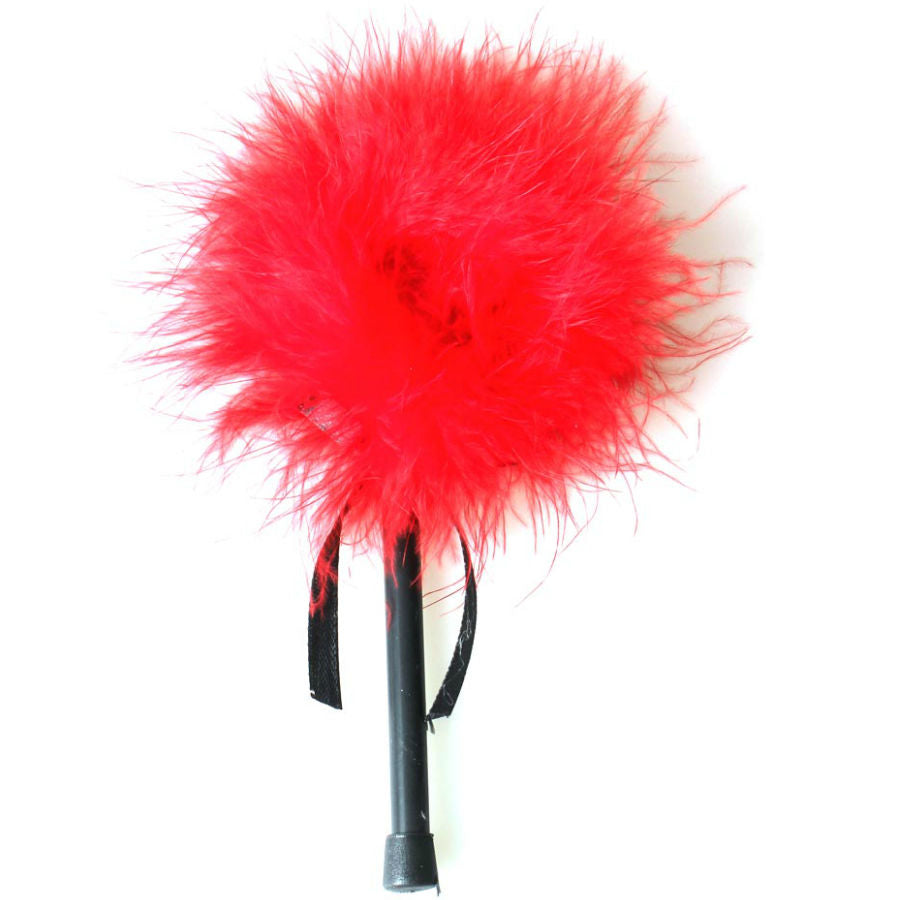 SECRETPLAY RED MARABOU DUSTER