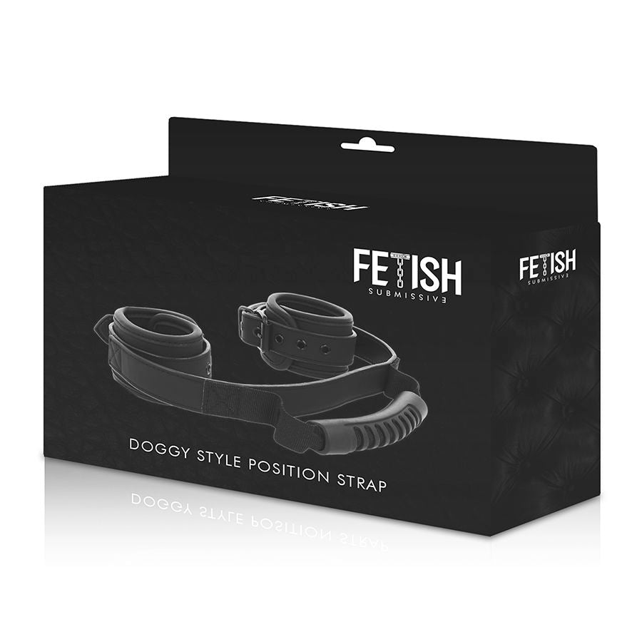 FETISH SUBMISSIVE CUFFS WITH PULLER