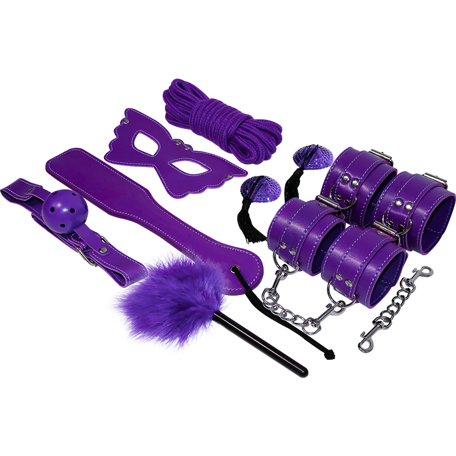 EXPERIENCE BDSM FETISH KIT PURPLE SERIES