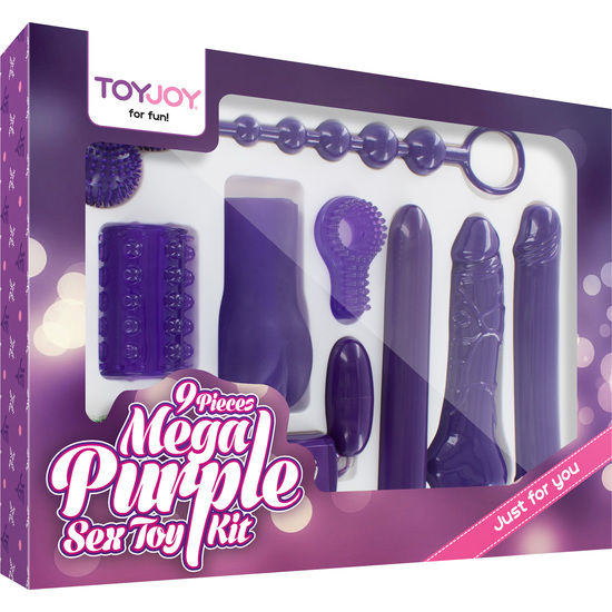 JUST FOR YOU MEGA PURPLE SEX TOY KIT,