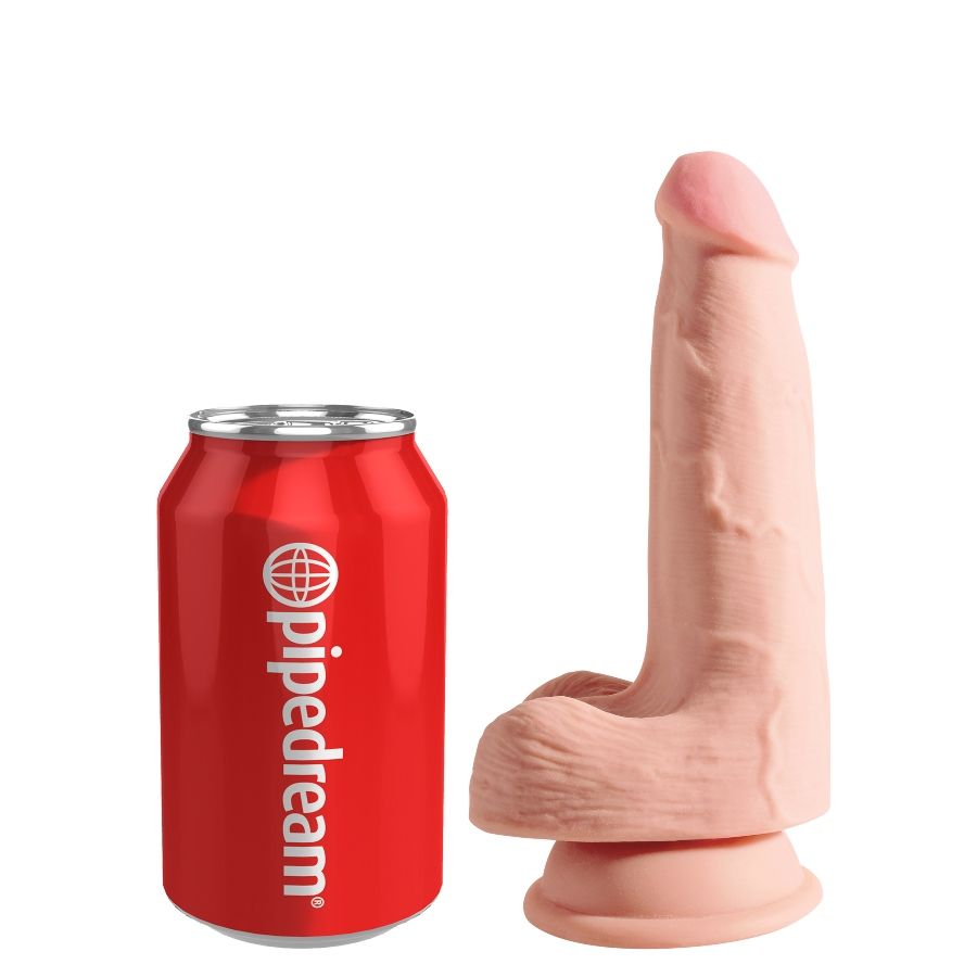 KINGCOCK TRIPLE DENSITY COCK 13 CM WITH TESTICLES