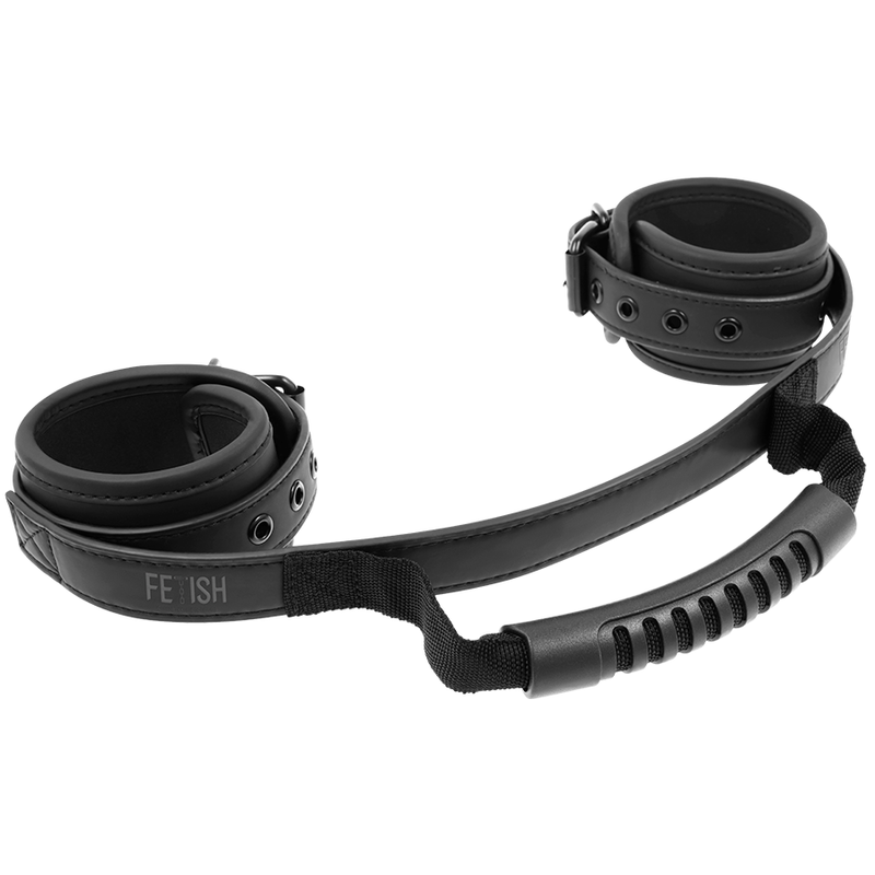 FETISH SUBMISSIVE CUFFS WITH PULLER