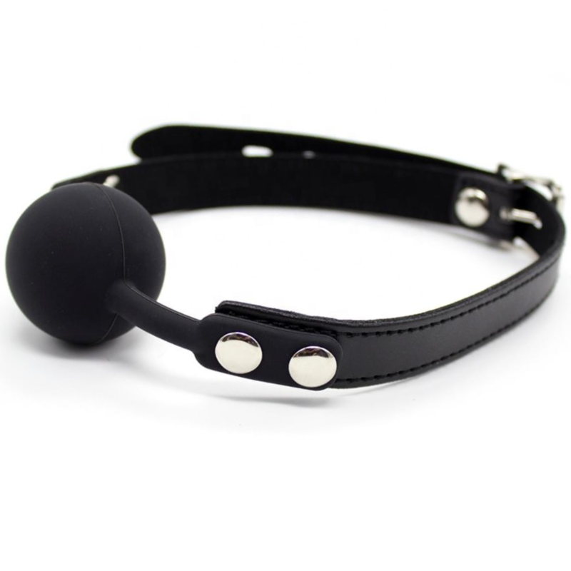 SECRETPLAY BLACK SILICONE GAG BALL