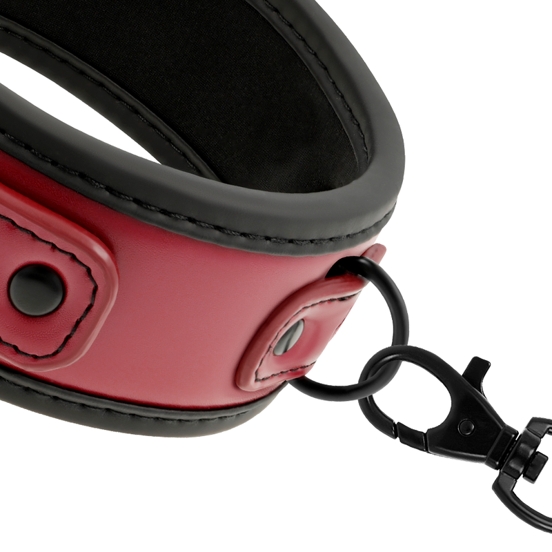 FETISH SUBMISSIVE DARK ROOM COLLAR WITH LEASH