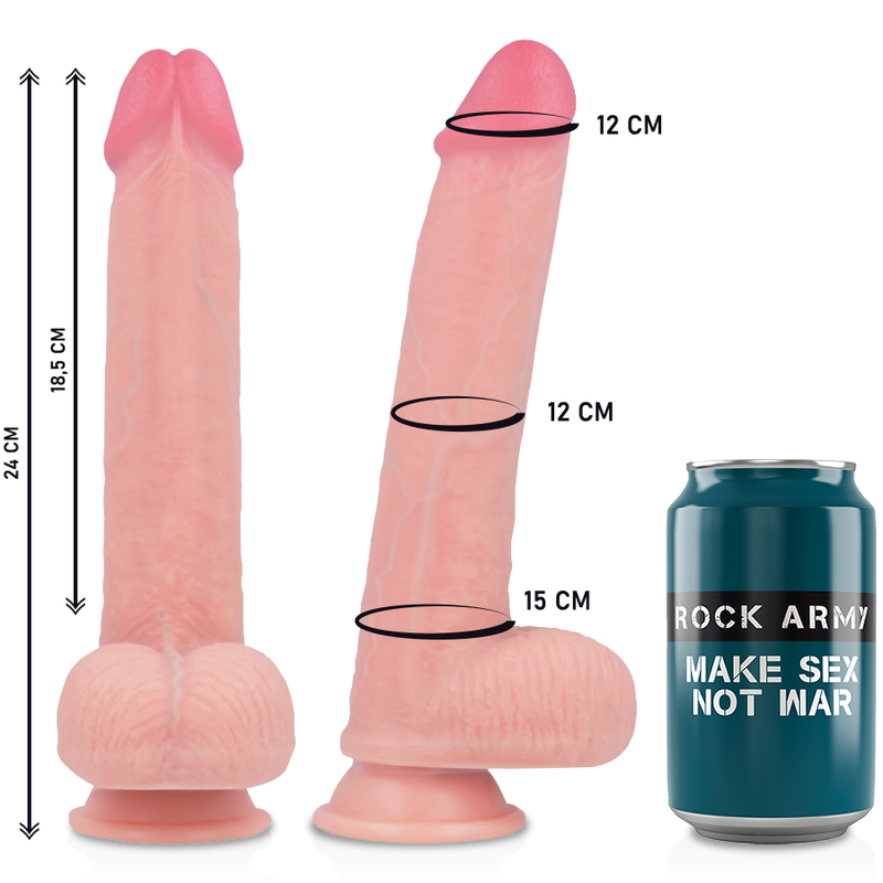 ROCKARMY™ - ARN S + LIQUID SILICONE DILDO PREMIUM KINGCOBRA 24CM