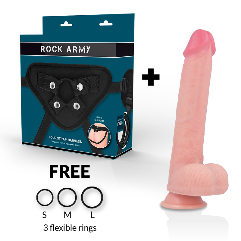 ROCKARMY™ - ARN S + LIQUID SILICONE DILDO PREMIUM KINGCOBRA 24CM