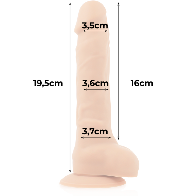 COCK MILLER HARNESS + SILICONE DENSITY ARTICULABLE COCKSIL 19.5 CM